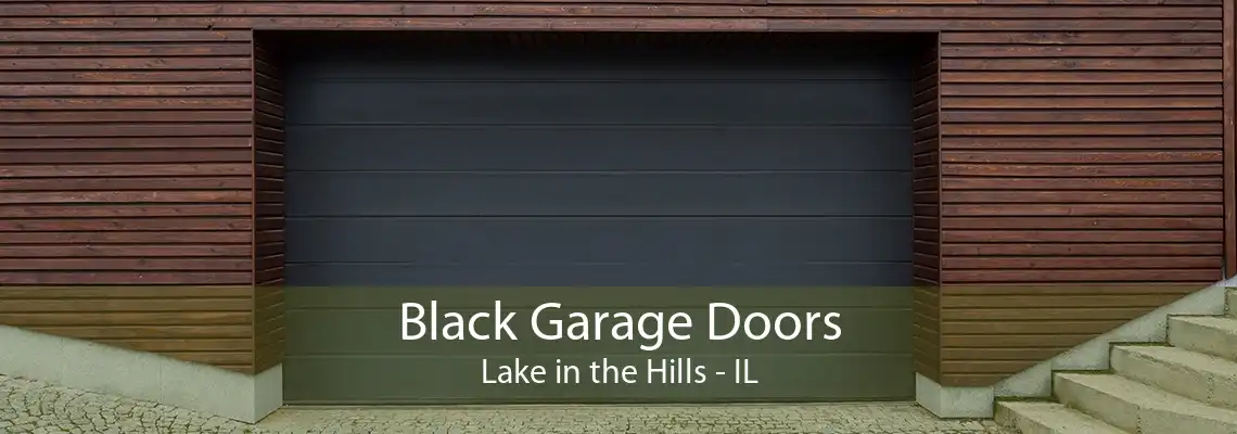 Black Garage Doors Lake in the Hills - IL