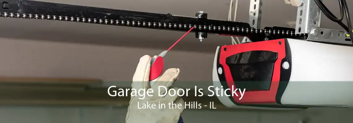 Garage Door Is Sticky Lake in the Hills - IL