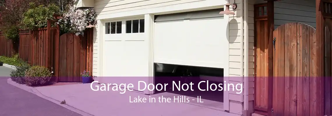 Garage Door Not Closing Lake in the Hills - IL