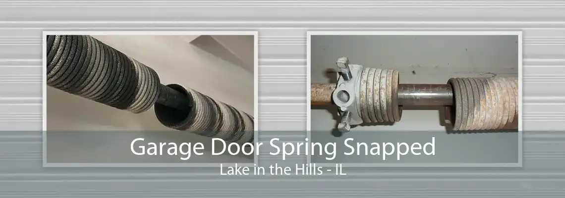 Garage Door Spring Snapped Lake in the Hills - IL